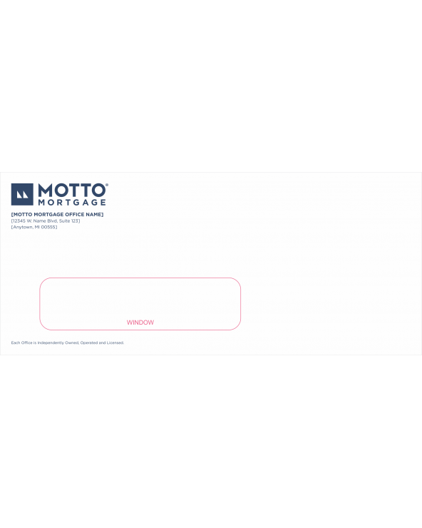 Motto Mortgage Window Envelope